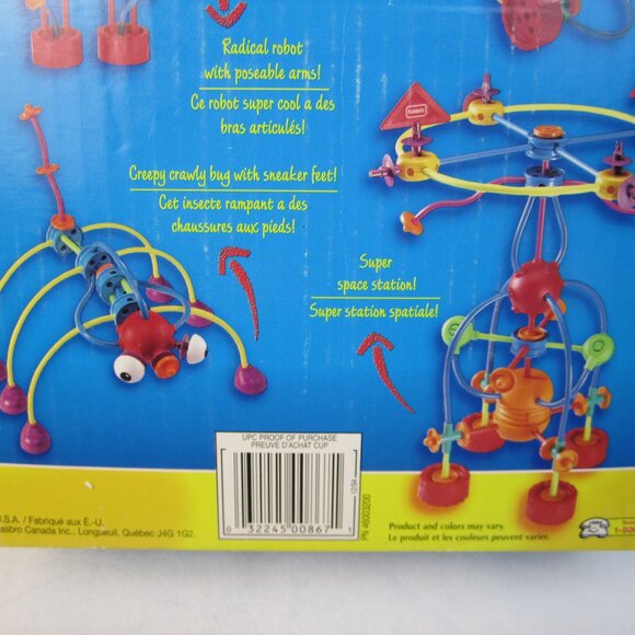 Tinkertoy Playskool 1994 Vintage Tinker Toys Crazy Construction - Used -Complete - Picture 7 of 8